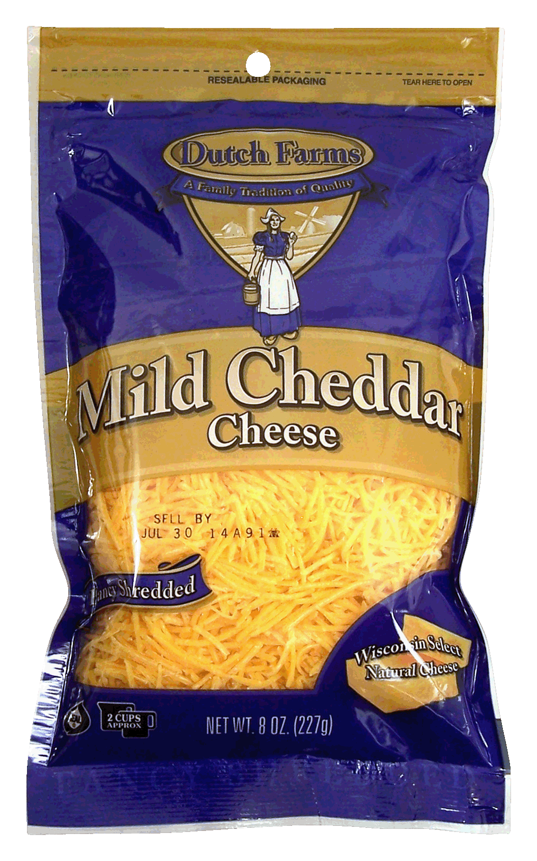 Dutch Farms  fancy shredded mild cheddar cheese Full-Size Picture